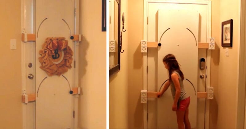 This Door Barricade Goes Right Over Your Door for Extra Security