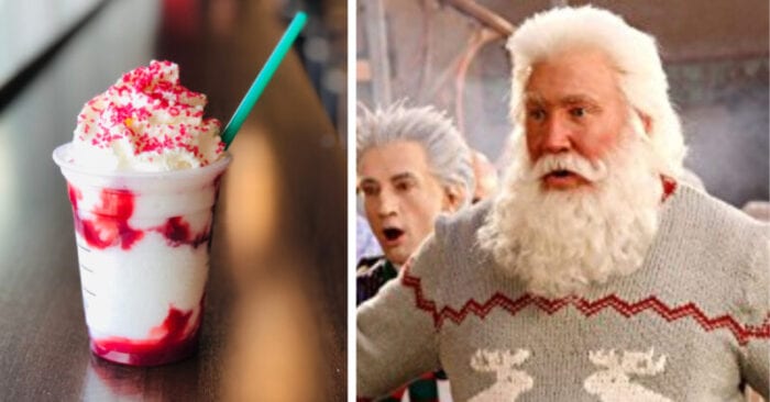 the Santa Claus Frappuccino is a sweet treat that's perfect for the christmas season