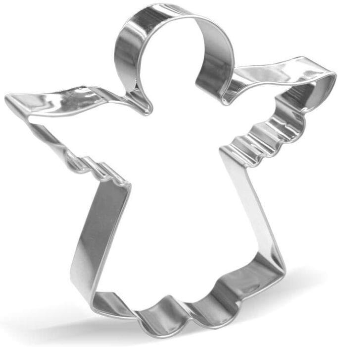 Use an angel-shaped cookie cutter to make these adorable baby yoda cookies