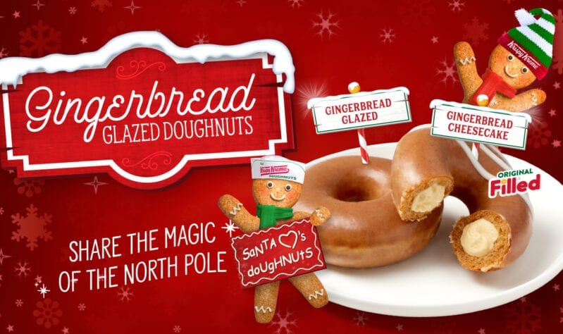 You Can Get Gingerbread Glazed Donuts at Krispy Kreme, But Only This Week