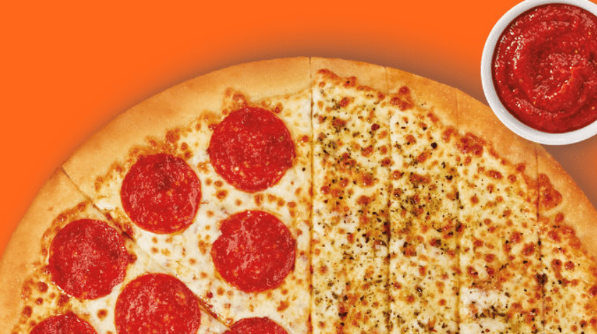 Little Caesars New Hybrid Pizza Is Half Pizza and Half Cheese Sticks and It’s Everything I’ve Ever Wanted