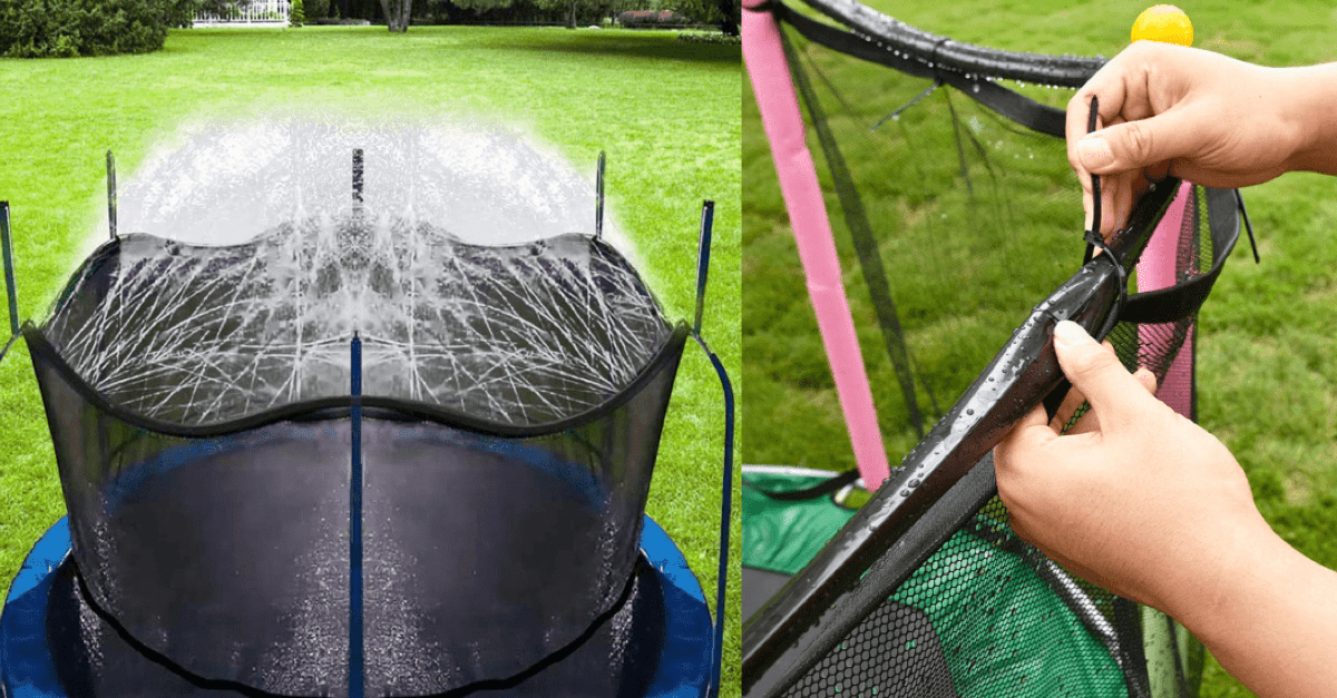 These Sprinklers Turn Your Trampoline Into A Splash Pad For Your Kids