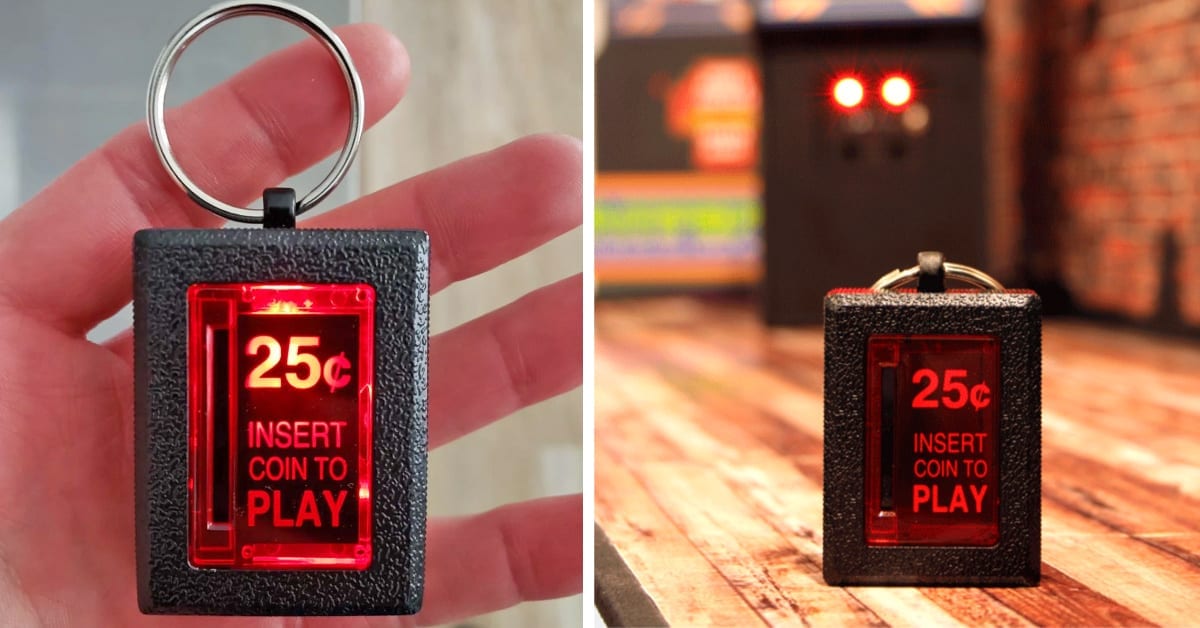 This Insert Coin Keychain Is Perfect For The Person Who Loves Arcade Games
