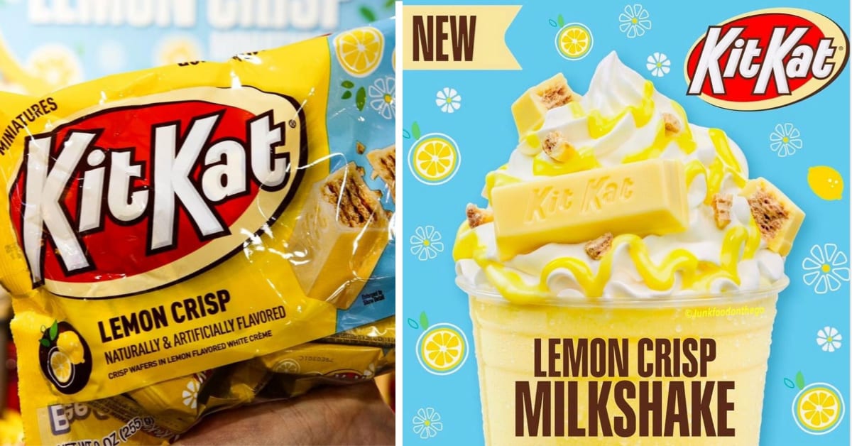 Hershey’s Just Released A Lemon Crisp Kit Kat Milkshake and Now I’m Ready for Spring