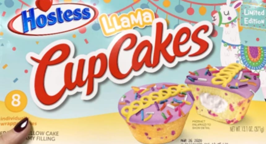 Hostess Llama Cupcakes Are Covered In Confetti Sprinkles and Lavender Icing For The Perfect Drama Free Treat