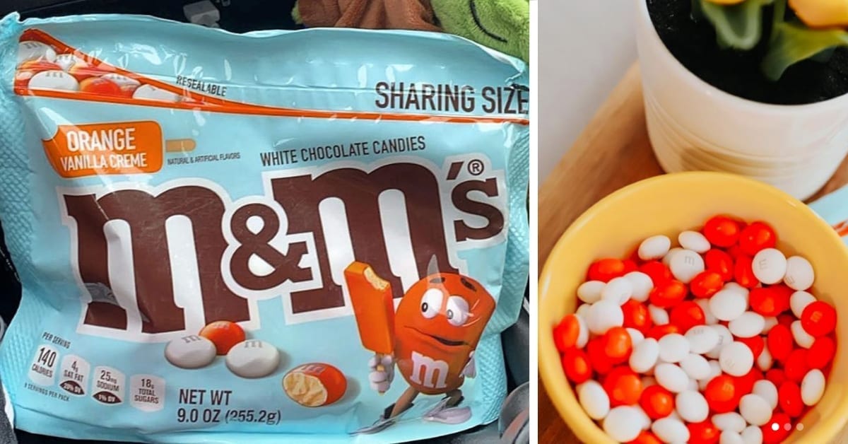 You Can Get M&M’s Orange Vanilla Creme Candies That Taste Like An Orange Creamsicle