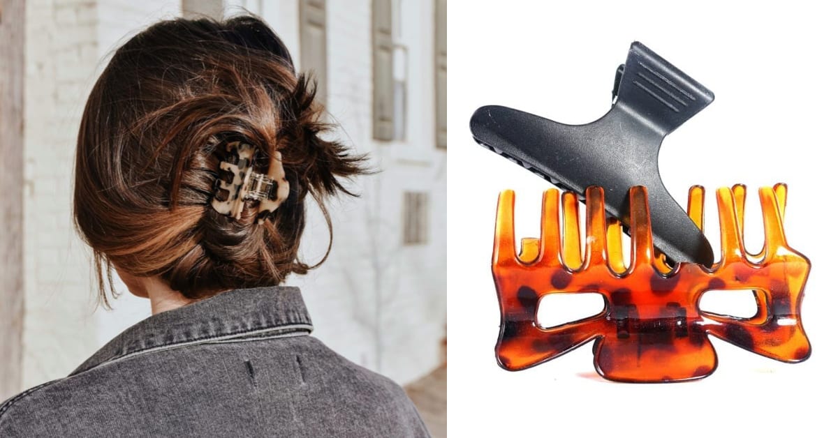 The 90s Claw Clip Hair Trend is Back, Baby