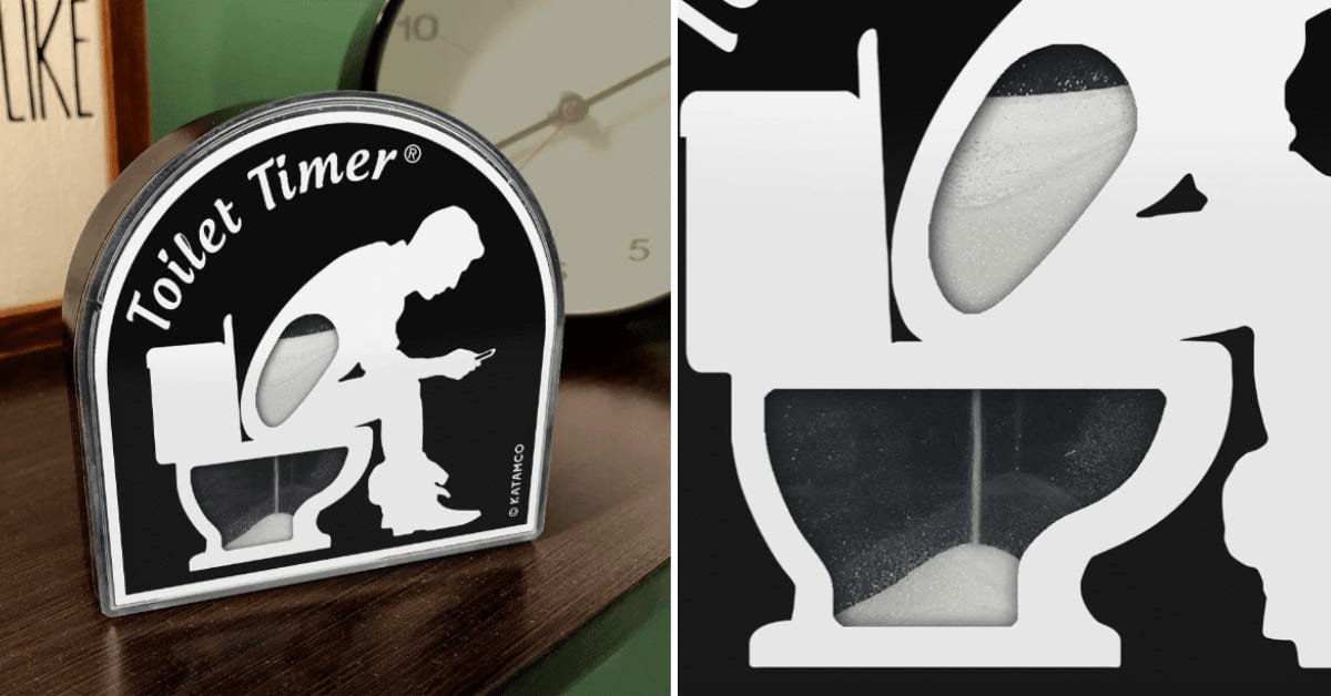 You Can Get A Toilet Timer For The Person Who Likes To Poo-Crastinate