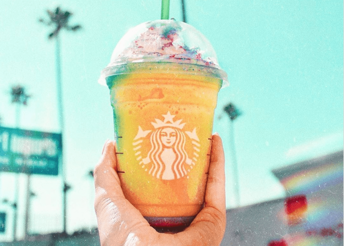 How to Make A Starbucks Copycat Tie-Dye Frappuccino That Tastes Just Like Banana Laffy Taffy