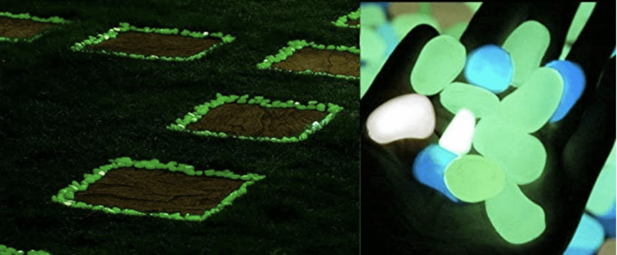 You Can Get Glowing Stones To Decorate Your Garden Or Walkways With and I Need Them