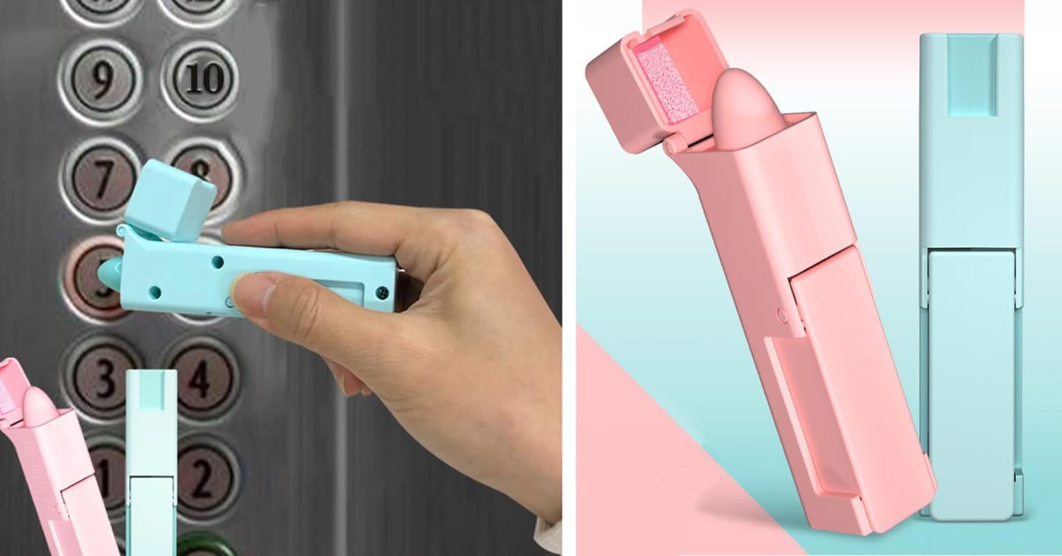 Never Touch An Elevator Button or Open A Door Again With This Self-Sanitizing Stick
