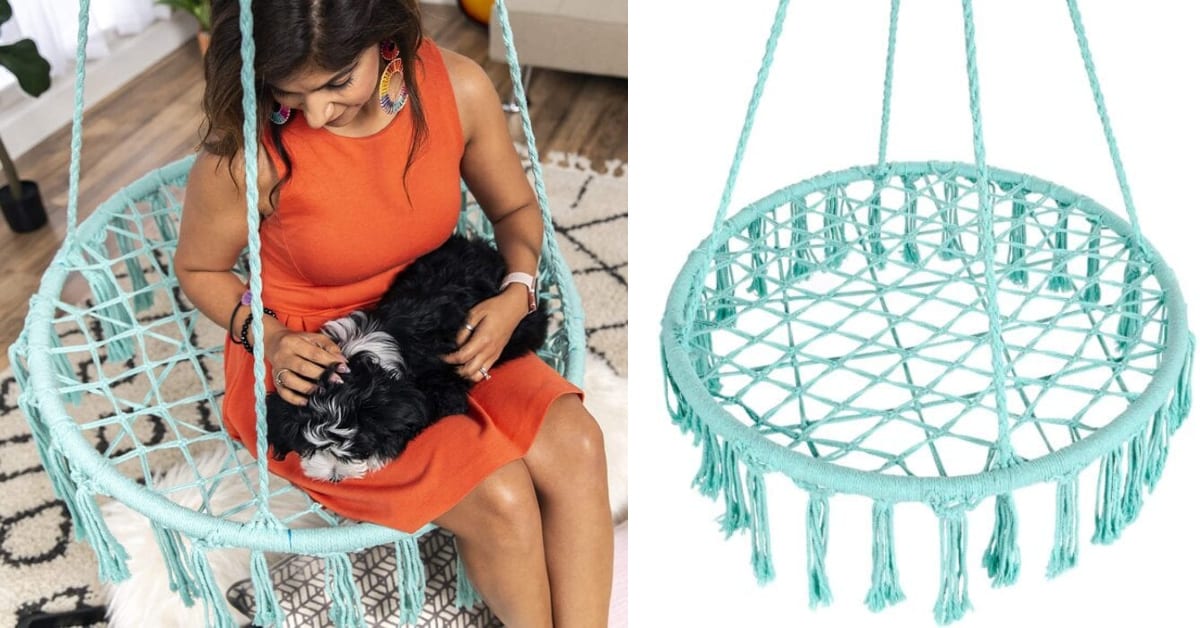 Amazon Is Selling A $40 Boho Swing That Looks Like A Giant Dreamcatcher and I Need It