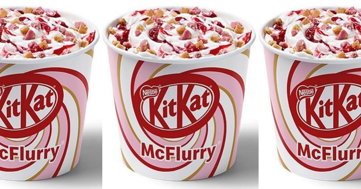 McDonald’s Has A New KitKat McFlurry With Pink Chocolate And I Need It Now