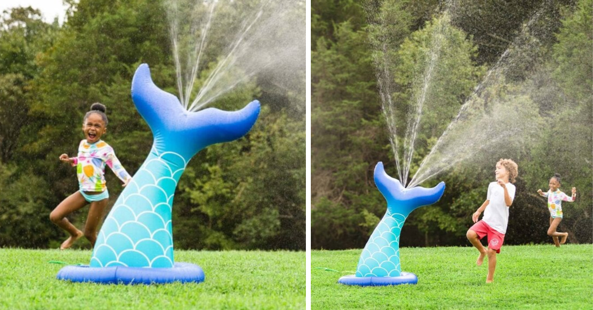 You Can Get A Giant Mermaid Tail Sprinkler and I’m Swimming With Joy