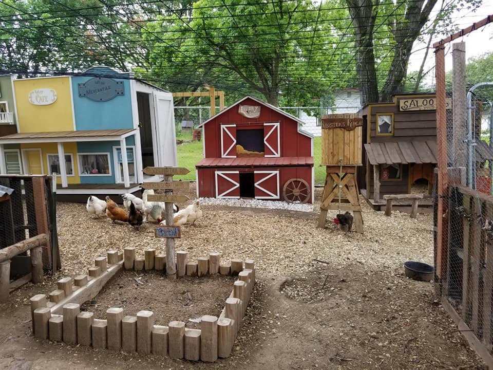 This Man Built His Wife a Mini Chicken Coop Town and I Love It
