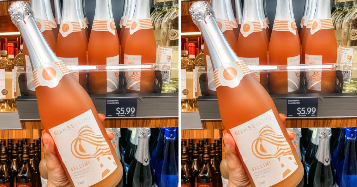 Aldi Has $7 Bottles of Peach Bellini Wine and I Need Some