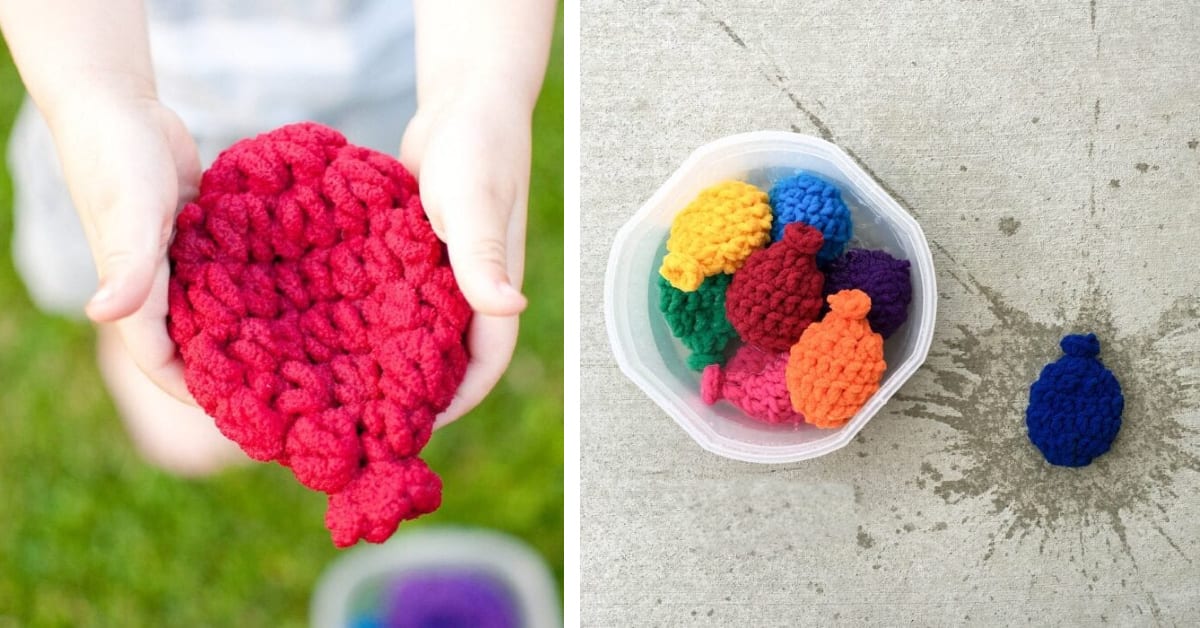 You Can Get Reusable Crochet Water Balloons and You Know Your Kids Need Them