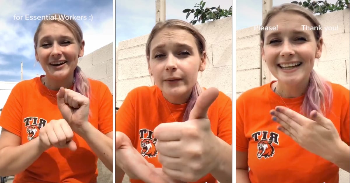 Here’s How Essential Workers Can Communicate With The Hard Of Hearing Using Common Sign Language