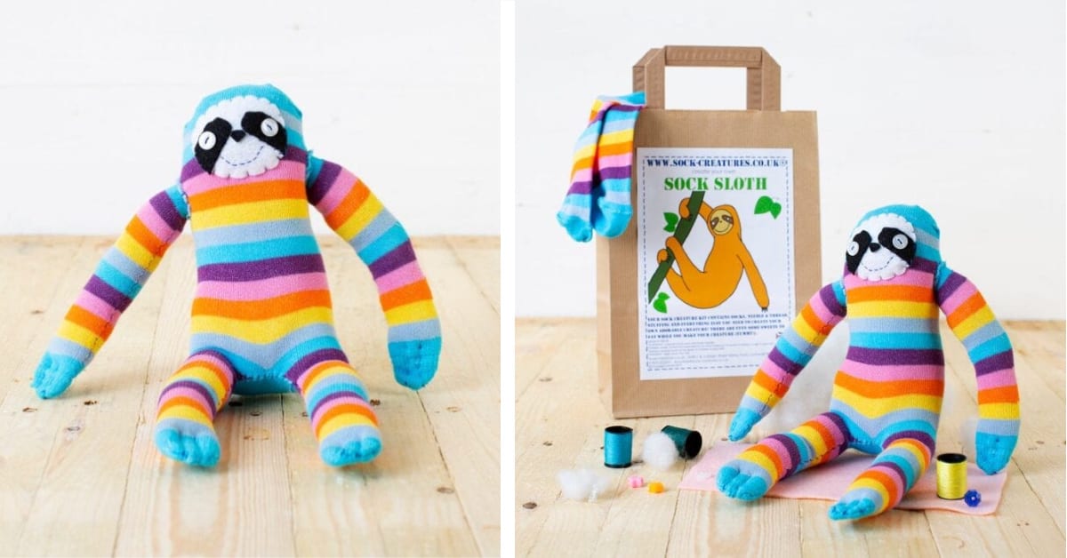 You Can Get A Kit To Make Your Own Sock Sloth and It Is Adorable