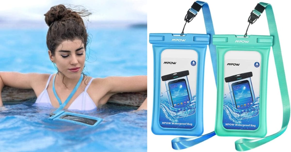 This Floating Waterproof Phone Case Holder Allows You Take Photos Underwater
