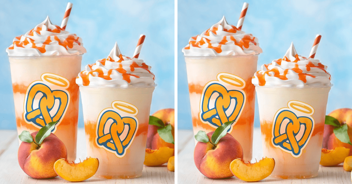 Auntie Anne’s Released A Frozen Peach Lemonade Drink and I'm On My Way