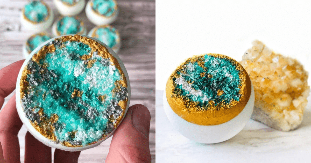 These Geode Bath Bombs Are Almost Too Pretty To Use and I Want Them