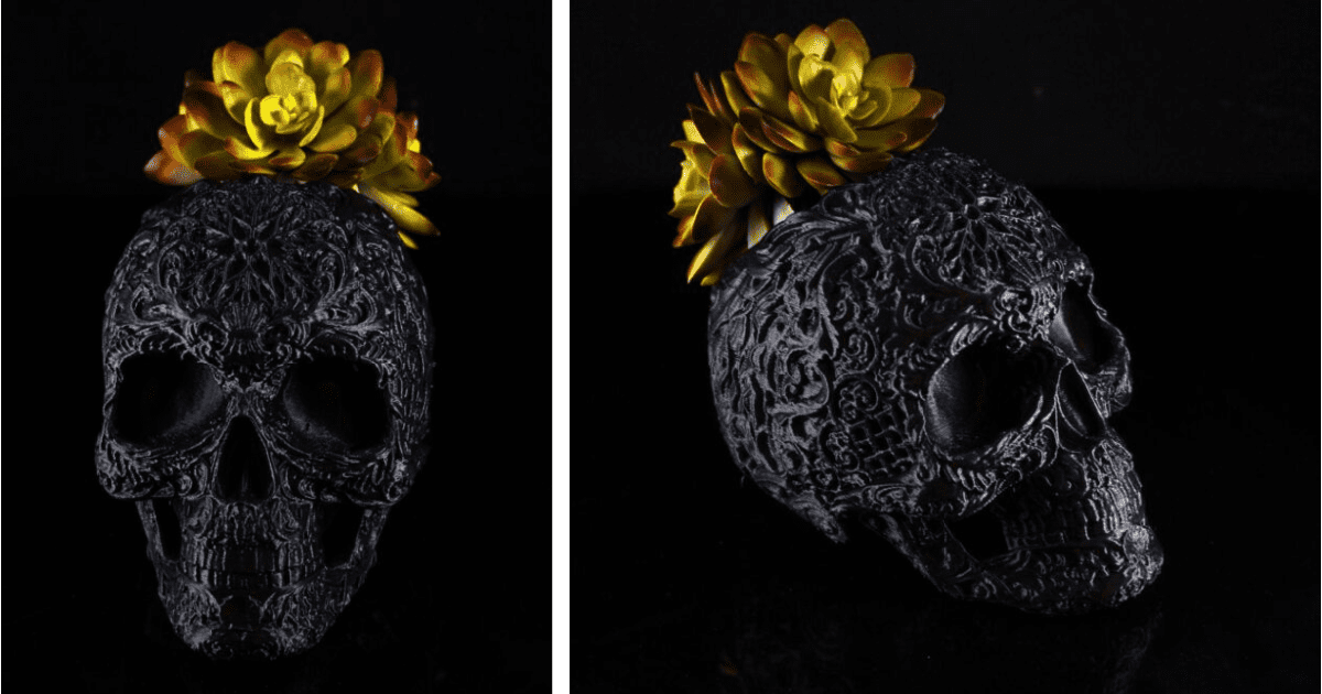 This Gothic Style Skull Planter Is The Perfect Way To Spook Up Your Home Decor