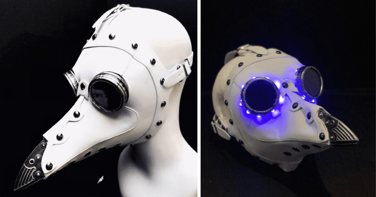 You Can Get A Plague Doctor Mask That Lights Up For The Person Obsessed With All Things Steampunk