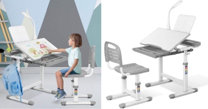 This Adjustable Kids Desk Makes The Perfect Place For Kids To Do Their Homework