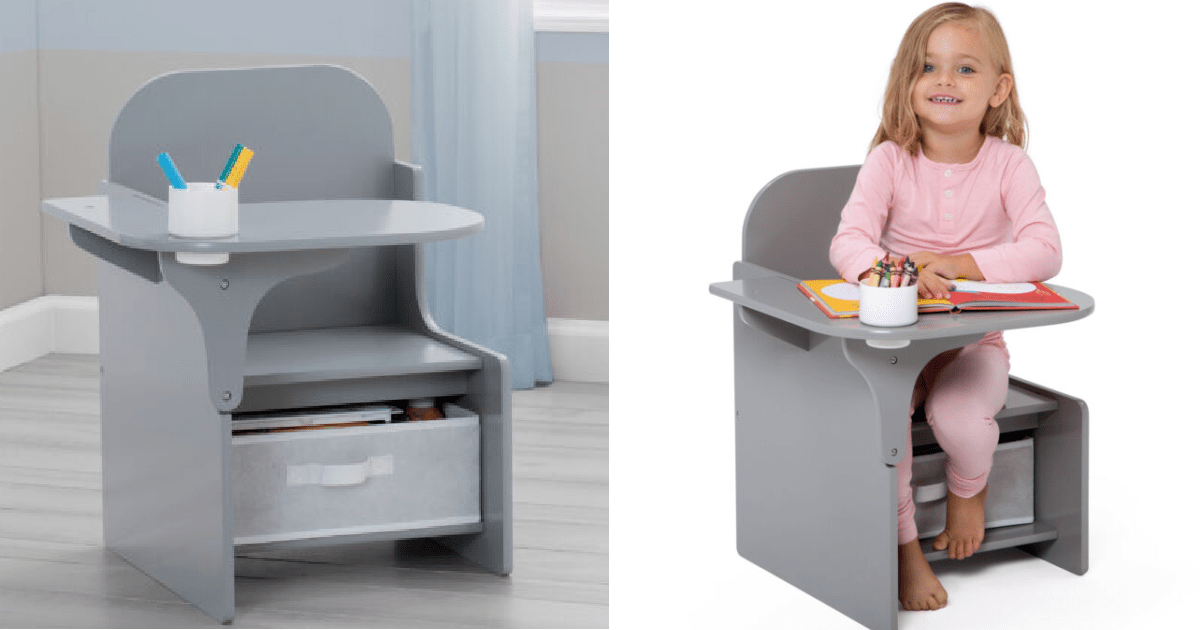 You Can Get A Miniature  Desk With Under Seat Storage and You Know Your Kids Need One
