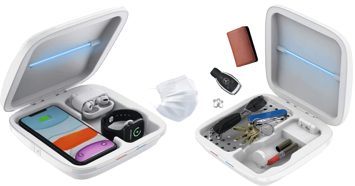 This Box Charges Your Devices As It Sanitizes Them And I Need One