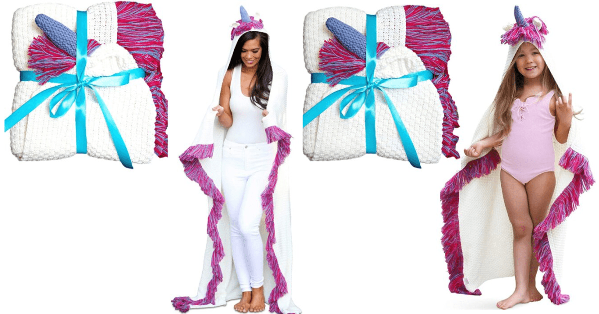 You Can Get Super Cute Mommy And Me Hooded Unicorn Blankets and They Are Pure Magic