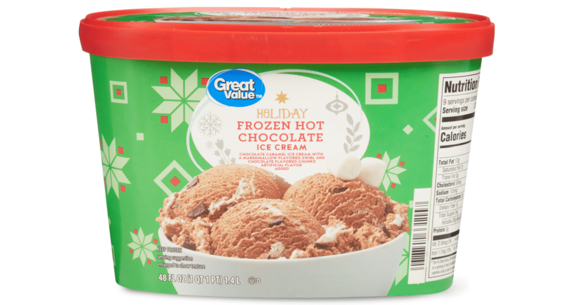 Walmart Is Selling Frozen Hot Chocolate Ice Cream With Marshmallow Swirl And Chocolate Chunks