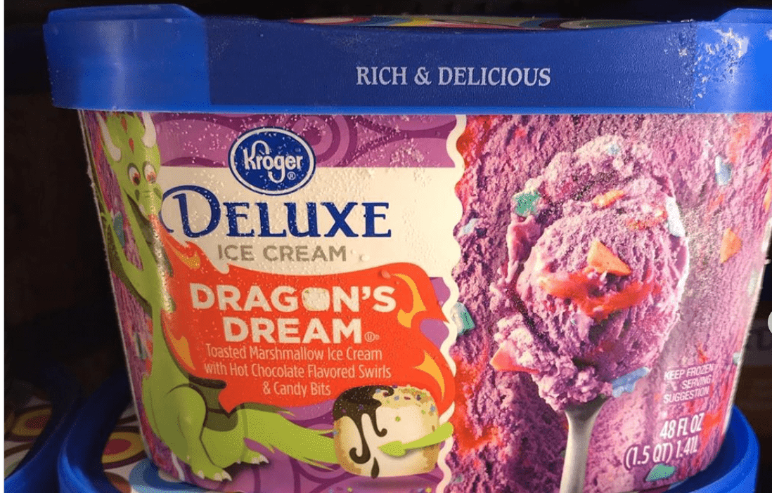 Kroger Released A Dragon’s Dream Ice Cream That Tastes Just Like Toasted Marshmallows
