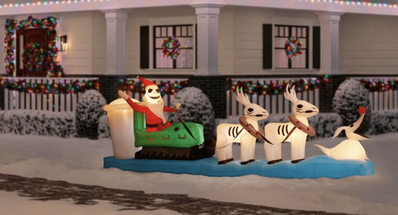 Home Depot Is Selling A 12-Foot Jack Skellington Christmas Inflatable You Can Put In Your Yard