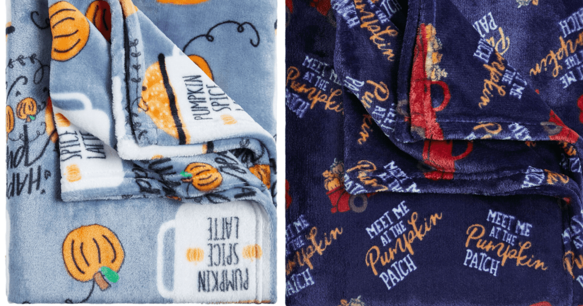 At Home is Selling Fall Throw Blankets For $5 Today and I Want Them All