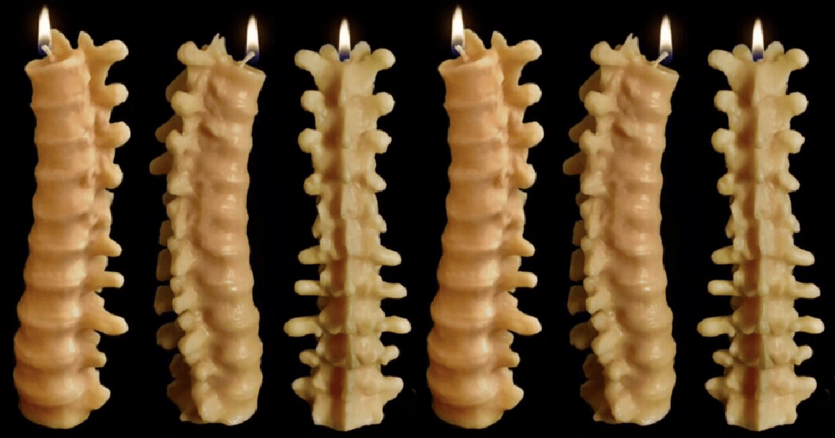 You Can Get A Spine Candle That Looks Incredibly Realistic Just In Time For Halloween