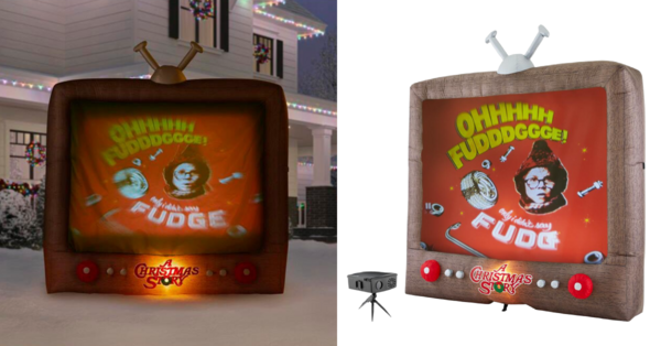 You Can Get An 8 ft. Inflatable Television That Plays ‘A Christmas Story’ In Your Yard For The Holidays