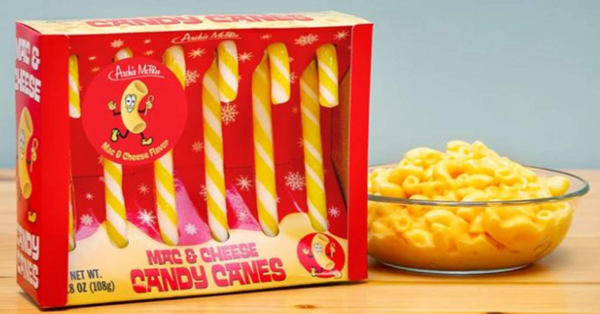 Mac & Cheese Flavored Candy Canes Exist Because Why Not?