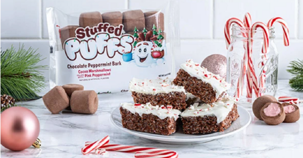 Chocolate Peppermint Bark Marshmallows Are About To Up Your Hot Cocoa Game