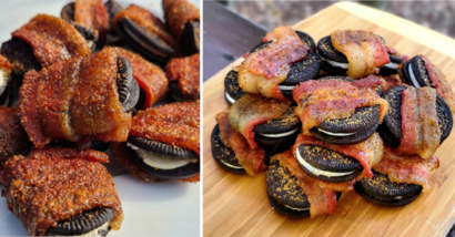 Bacon Wrapped Oreos Are A Thing and I’m Confused and Intrigued At The Same Time