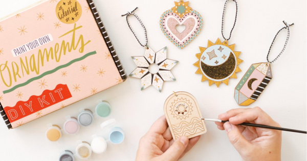 You Can Get A DIY Christmas Celestial Ornament Painting Kit For The Perfect Family Holiday Activity