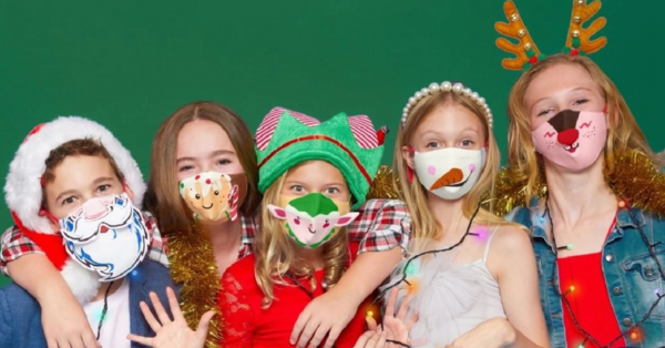These 3D Holiday Masks Are The Perfect Way To Show Off Your Christmas Spirit