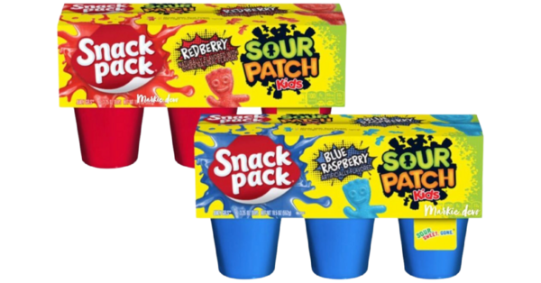 Snack Pack Sour Patch Kids Exist And They Come In Blue Raspberry And Redberry Flavors