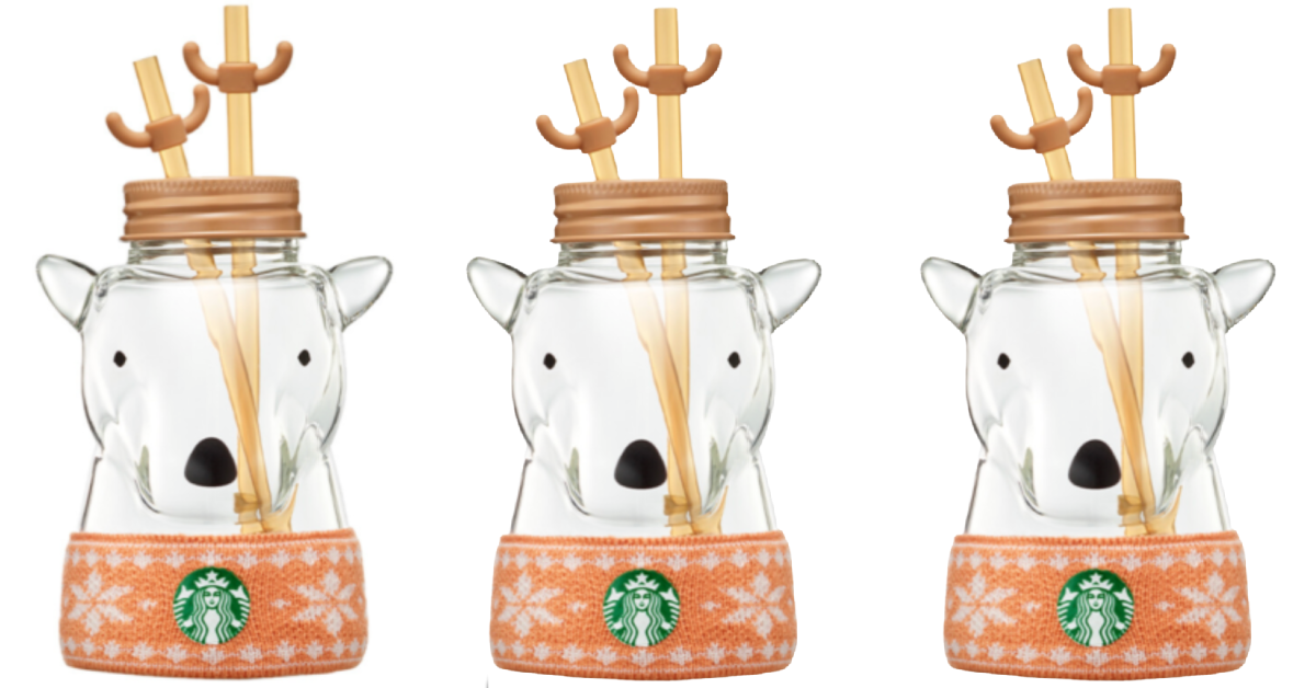 Starbucks Has A Rudolph Glass Tumbler For The Holidays And It’s The Perfect Christmas Gift