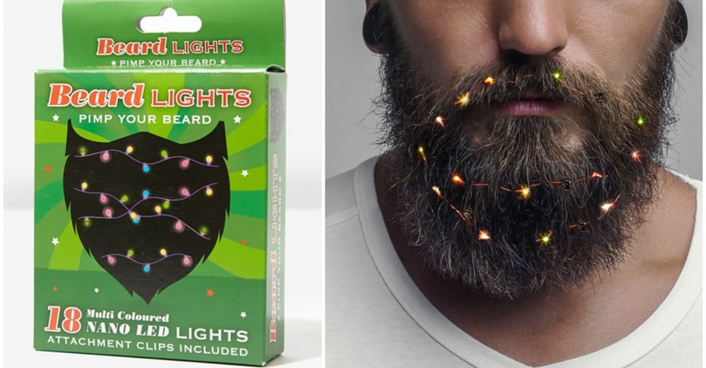 You Can Get Beard Christmas Lights For The Man In Your Life So He Can Feel Festive AF