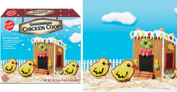 You Can Get A Gingerbread Chicken Coop Cookie Kit For The Person Who Really Loves Chickens