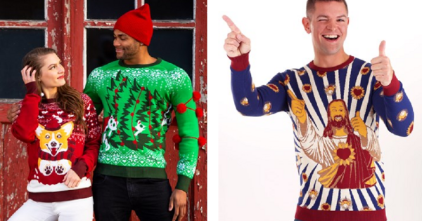 These Ugly Christmas Sweaters Are Perfect For Holiday Parties And There’s Even One From Dogma