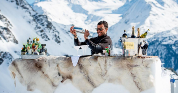 You Can Turn All That Excess Snow In Your Yard Into A Fun Snow Bar. Here’s How.