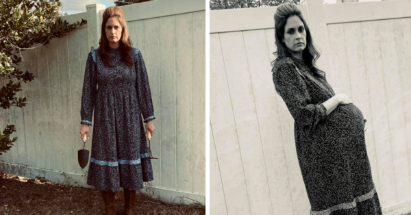This Lady Did A Photo Shoot In The Target “Prairie” Dress Everyone Is Talking About And It’s Hilarious!